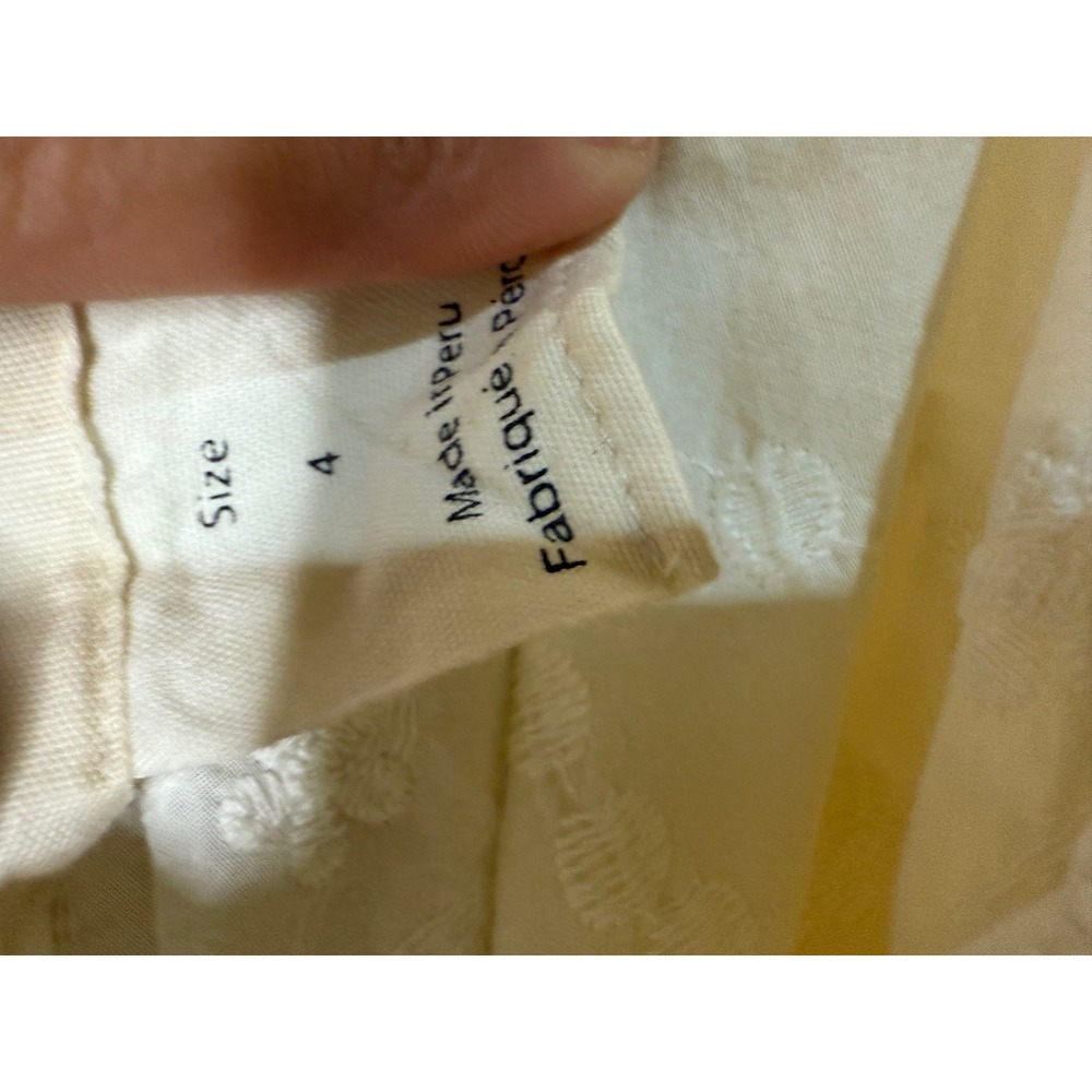 De La Fe Embroidered White Halter Maxi Dress SummerSize 4 100% cotton - Picture 6 of 8